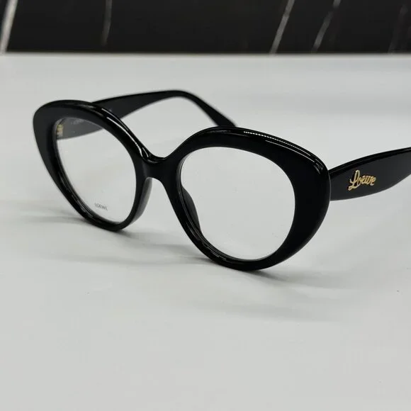 NEW LOEWE LW50088I 001 WOMEN EYEGLASSES BLACK OVAL LOEWE EYEWEAR